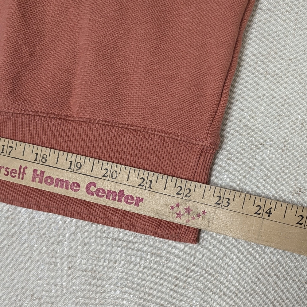 NWT Terra & Sky Plus Size 0X 14W Puff Sleeve French Terry Sweatshirt Coral Pink - Picture 8 of 10